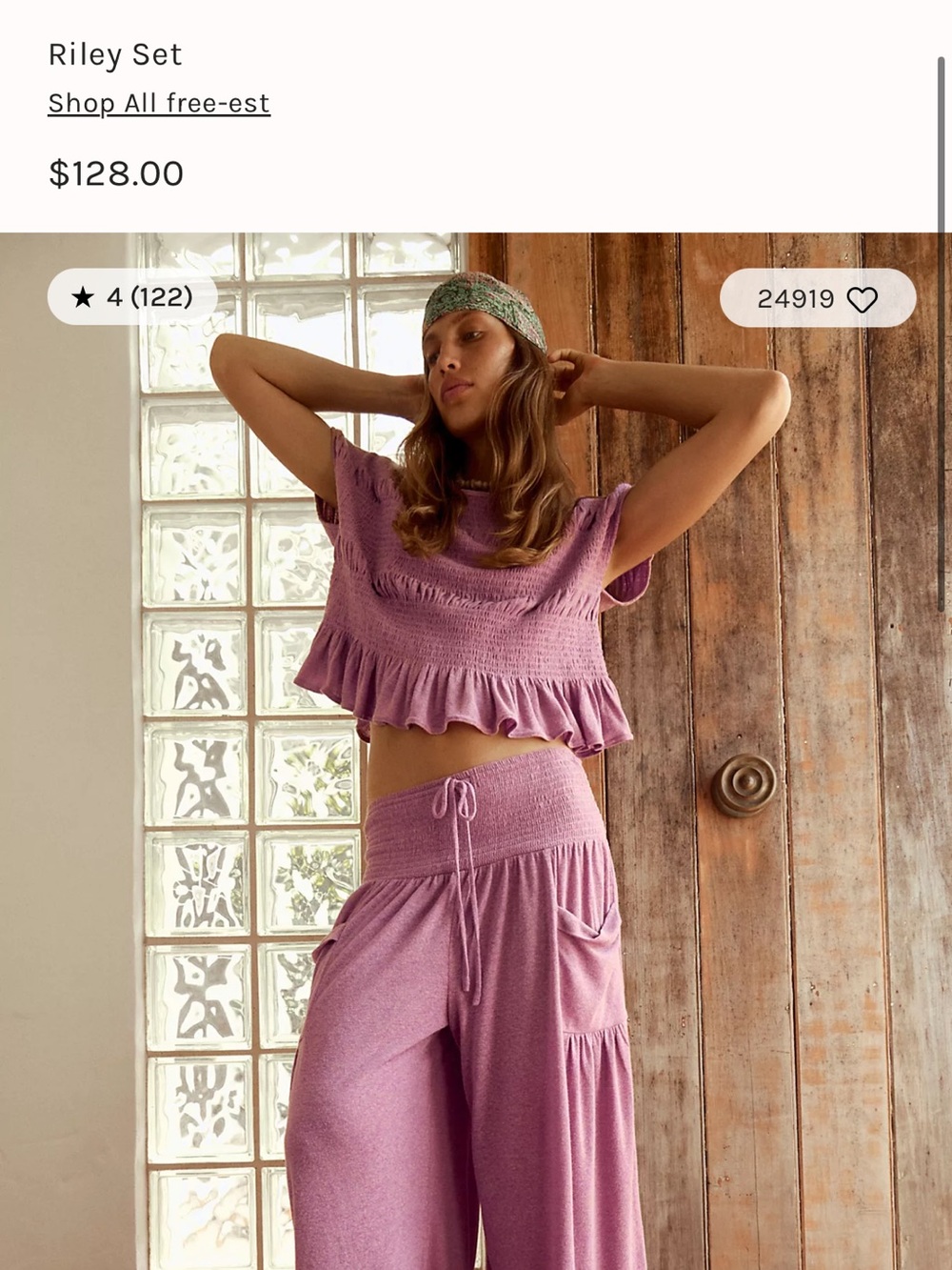 Free People Riley Set Island Flower - Picture 5 of 5